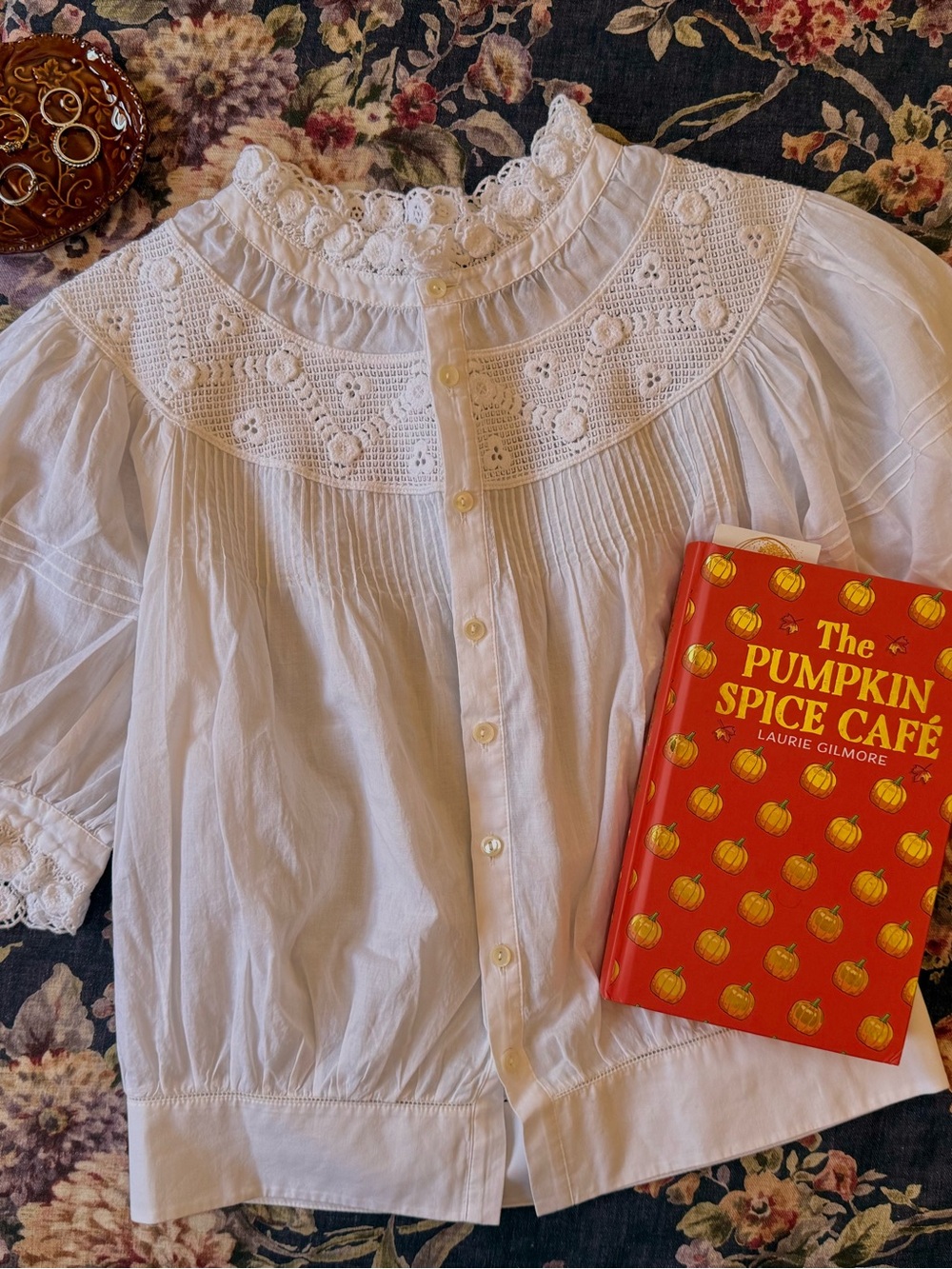 Beautiful Ralph Lauren Polo White Lacey Blouse